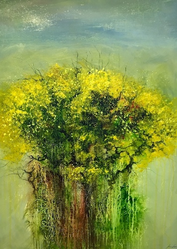 Gorse in Bloom | Acrylic on Canvas | Size: 40 x 30 ins | €3500