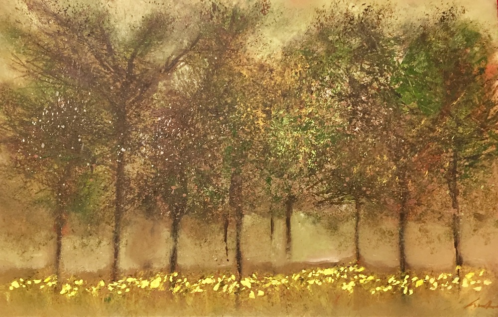 SOLD | Budding Trees with Carpet of Daffodils