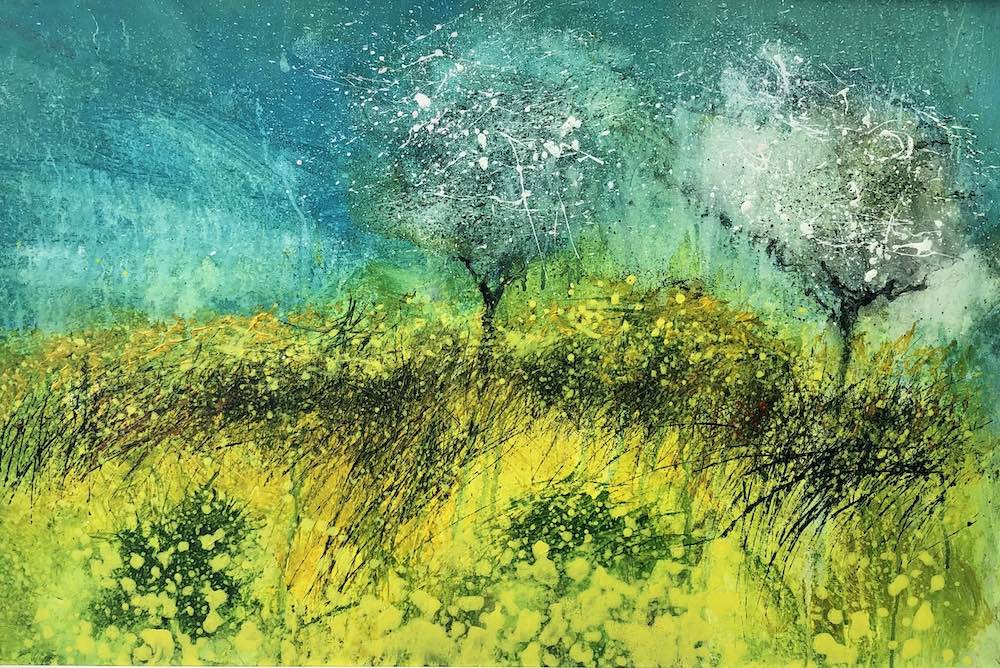 Flowering Hawthorn and Gorse | 51 x 73 cms | 20 x 29 ins | €2700